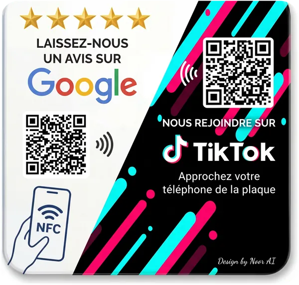 Plaque NFC 2 puces